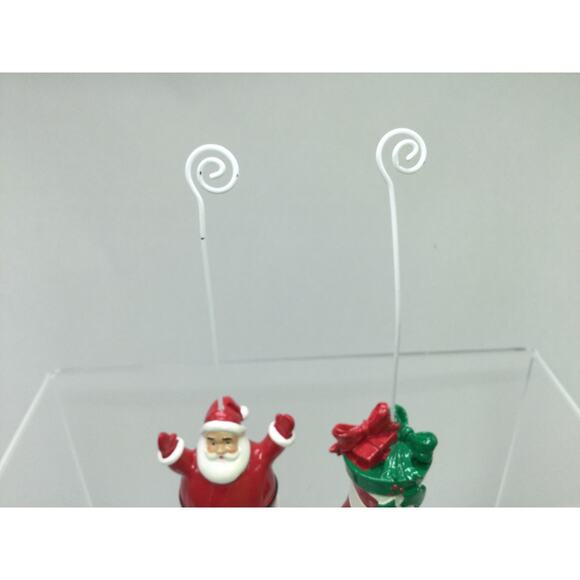 Christmas Holiday Mini Photo Holders Set of 2 - Picture 3 of 5